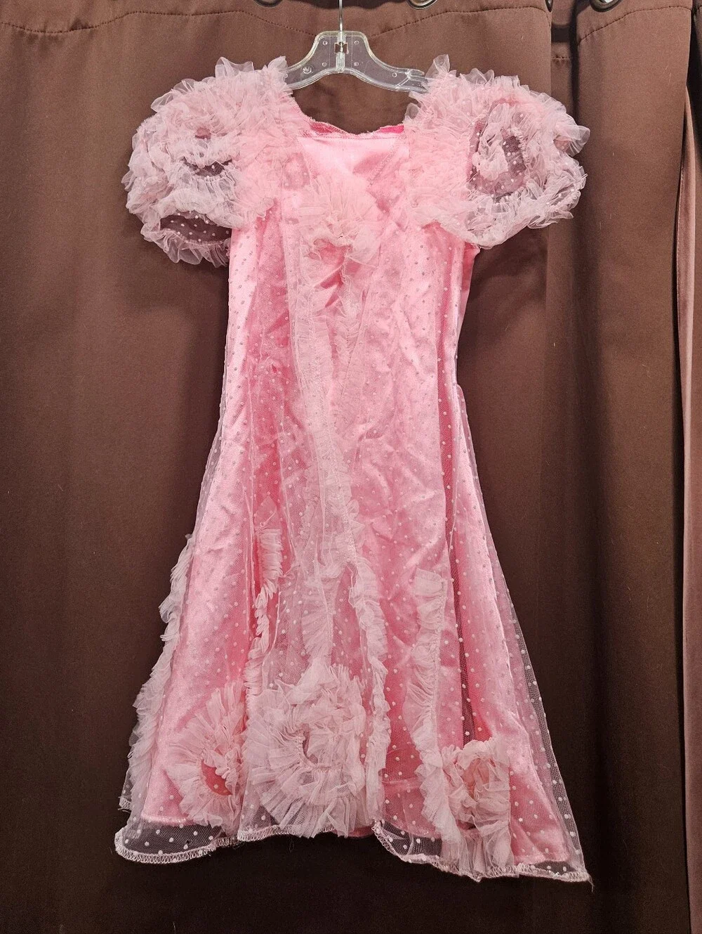 Wicked Glinda Pink Tule Dress Up Costume Pretend Dress Size 4/6